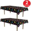 Beistle Totally 80s Plastic Tablecover(80’s Tablecover – 2 Pack)