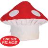 Beistle Unisex Plush Mushroom Hat – Arcade Party Supplies, Birthday & Halloween Costume Dress Up, Video Game Themed Headwear(Mushroom – 3 Piece)
