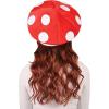 Beistle Unisex Plush Mushroom Hat – Arcade Party Supplies, Birthday & Halloween Costume Dress Up, Video Game Themed Headwear(Mushroom)