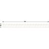 Beistle White Tissue Paper Westminster Bell Hanging Garland for Bridal Shower Wedding Party Decorations Supplies, 8″ x 12′(White)