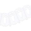 Beistle White Tissue Paper Westminster Bell Hanging Garland for Bridal Shower Wedding Party Decorations Supplies, 8″ x 12′(White)