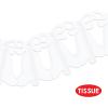 Beistle White Tissue Paper Westminster Bell Hanging Garland for Bridal Shower Wedding Party Decorations Supplies, 8″ x 12′(White)