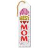Beistle White “World’s Best Mom” Ribbon Award – 1pc