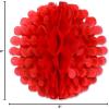 Blue Tissue Flutter Ball Decoration (9″)(Red)