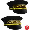 Conductor Hat Pack of 2