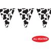 Cow Print Pennant Banner Party Accessory (1 count) (1/Pkg)(1)