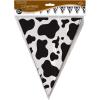Cow Print Pennant Banner Party Accessory (1 count) (1/Pkg)(1)