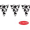 Cow Print Pennant Banner Party Accessory (1 count) (1/Pkg)(3)