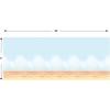 Desert Sky & Sand Theme Backdrop 4 Feet x 30 Feet