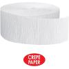 FR Festive Crepe Streamer (white) Party Accessory  (1 count) (1/Pkg)