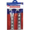 FR Metallic Stars & Stripes Fringe Banner Party Accessory (1 count) (1/Pkg)