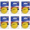 Football Medal with Ribbon Pack of 6