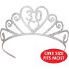 Glittered 30 Tiara Party Accessory (1 count) (1/Pkg)