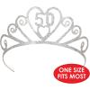 Glittered 50 Tiara Party Accessory (1 count) (1/Pkg)