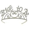 Glittered Bride To Be Tiara Party Accessory (1 count) (1/Pkg)(2 piece)