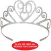 Glittered Metal 90 Tiara