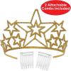 Glittered Metal Star Tiara