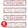 International Welcome Banners (asstd designs) Party Accessory (1 count) (2/Pkg)(International Welcome Banners – (4 Pack))