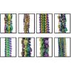 Mardi Gras Plastic Throw Beads Necklace Assortment 100 Piece Party Favors(Mardi Gras Bead Assortment)