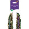 Mardi Gras Plastic Throw Beads Necklace Assortment 100 Piece Party Favors(Mardi Gras Swirl Beads (12 Pack))