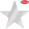 Metallic Star Cutouts (Silver)(3.5 Inches)