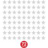 Metallic Star Cutouts (Silver)(3.5 Inches)