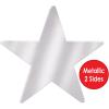 Metallic Star Cutouts (Silver)(3.75″)