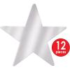 Metallic Star Cutouts (Silver)(3.75″)