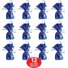 Metallic Wrapped Balloon Weight Pack of 12(Blue)