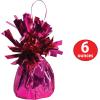 Metallic Wrapped Balloon Weight Pack of 12(Cerise)