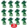 Metallic Wrapped Balloon Weight Pack of 12(Green)