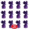 Metallic Wrapped Balloon Weight Pack of 12(Purple)