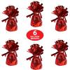 Metallic Wrapped Balloon Weight Pack of 12(Red)