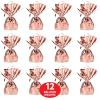 Metallic Wrapped Balloon Weight Pack of 12(Rose Gold)