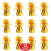 Metallic Wrapped Balloon Weight Pack of 12(Yellow)