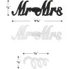Mr & Mrs Confetti in Black & Silver(1 piece)