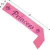 Princess Satin Sash Party Accessory (1 count) (1/Pkg)(3.5″ x 27″)