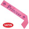 Princess Satin Sash Party Accessory (1 count) (1/Pkg)(3.5″ x 27″)