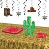 Red Bandana Dessert Plates 8 Count(8 piece)