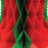 Tissue Bell (red & green) Party Accessory  (1 count) (1/Pkg)