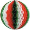 19″ Tissue Paper Christmas Tri-color Honeycomb Party Ball – 1 Piece