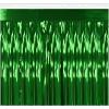 2-Ply FR Metallic Fringe Drape (silver) Party Accessory (1 count)(Green)