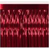 2-Ply FR Metallic Fringe Drape (silver) Party Accessory (1 count)(Red)