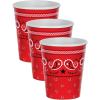 Bandana Beverage Cups(8 Count (Pack of 3))