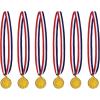 Basketball Medal with Ribbon Pack of 6