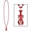 Beads with Crawfish Medallion(33″)