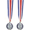 Beistle , 2 Piece 2nd Place Medals with Ribbons, 30″ with 2″ Medals