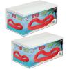 Beistle 100 Piece 36″ Red Plastic Soft-Twist Poly Leis for Luau Beach Patriotic Party Favors, Made in USA Since 1900