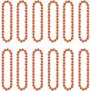 Beistle 12 Piece 40″ Fabric Rose Leis Horse Racing Party Supplies Tropical Hawaiian Luau Flower Necklaces, Red/Green