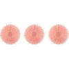 Beistle 12 Piece Fall Tissue Paper Fan Decorations For Thanksgiving And Autumn Celebrations(Blush Pink)